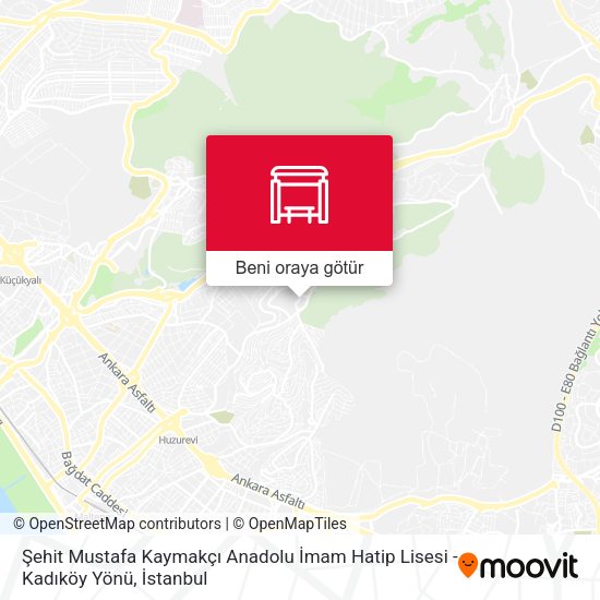 Şehit Mustafa Kaymakçı Anadolu İmam Hatip Lisesi - Kadıköy Yönü harita