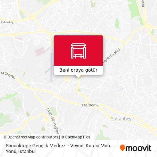 Sancaktepe Gençlik Merkezi - Veysel Karani Mah. Yönü harita