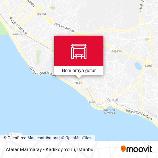Atalar Marmaray - Pendik Yönü harita