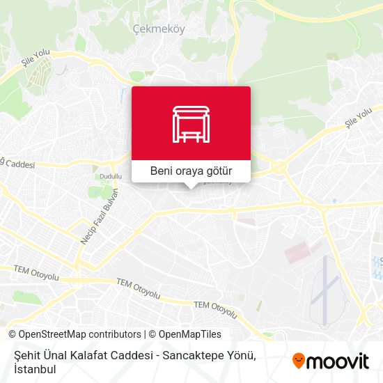 Şehit Ünal Kalafat Caddesi - Sancaktepe Yönü harita
