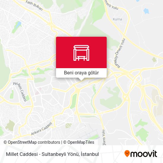 Millet Caddesi - Sultanbeyli Yönü harita