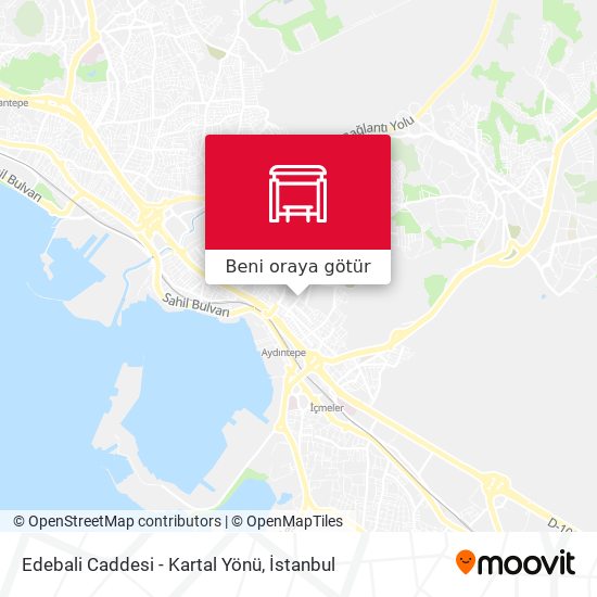 Edebali Caddesi - Kartal Yönü harita