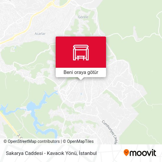 Sakarya Caddesi - Kavacık Yönü harita