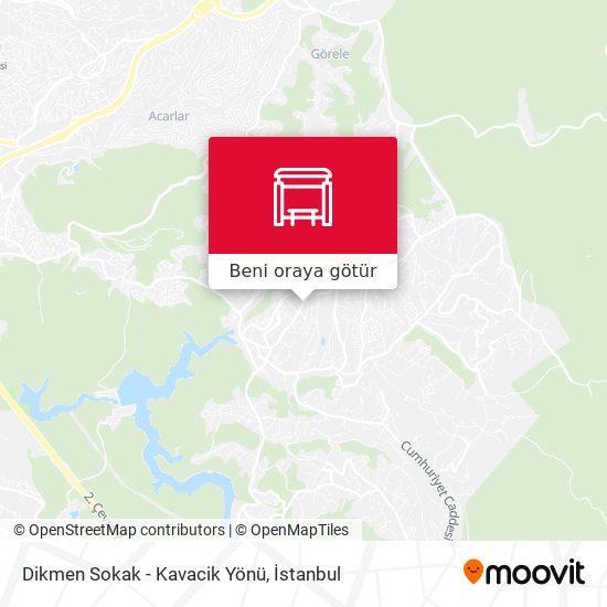 Dikmen Sokak - Kavacik Yönü harita