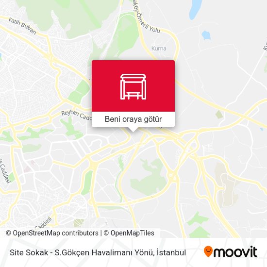 Site Sokak - S.Gökçen Havalimanı Yönü harita