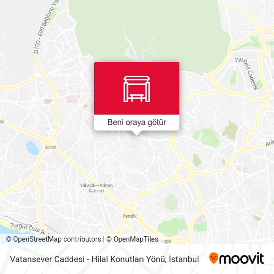 Vatansever Caddesi - Hilal Konutları Yönü harita