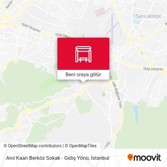 Anıl Kaan Berköz Sokak - Gidiş Yönü harita