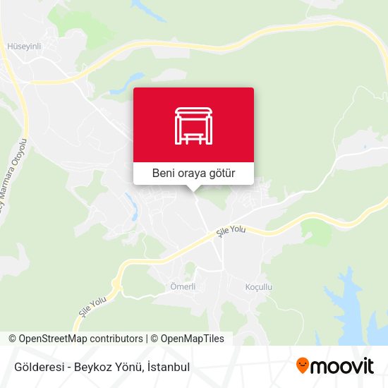 Gölderesi - Beykoz Yönü harita