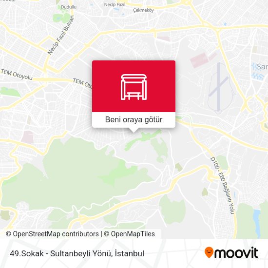 49.Sokak - Sultanbeyli Yönü harita