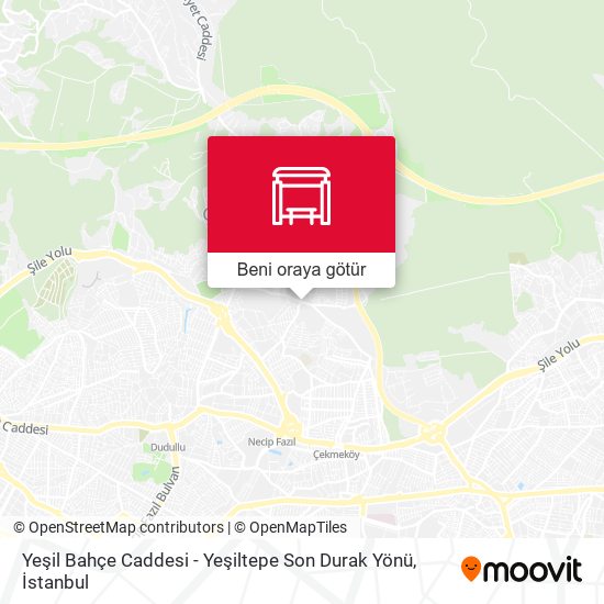 Yeşil Bahçe Caddesi - Yeşiltepe Son Durak Yönü harita