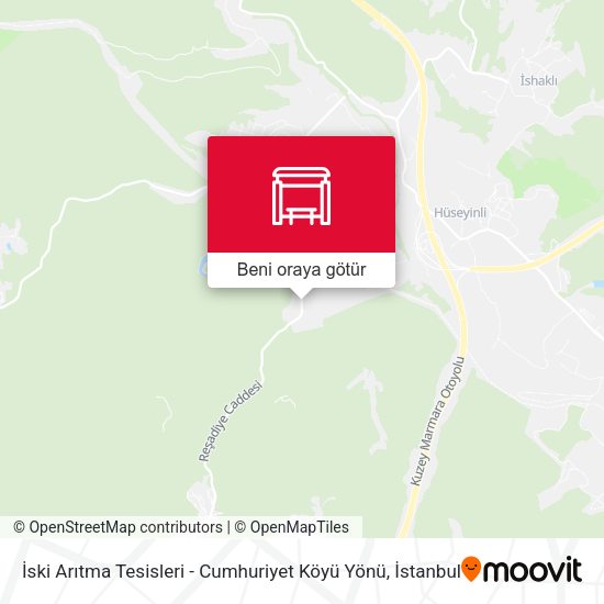 İski Arıtma Tesisleri - Cumhuriyet Köyü Yönü harita