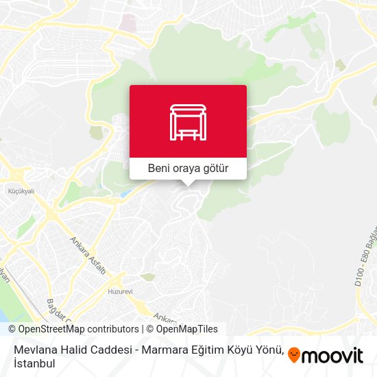 Mevlana Halid Caddesi - Marmara Eğitim Köyü Yönü harita