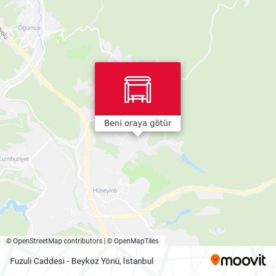 Fuzuli Caddesi - Beykoz Yönü harita