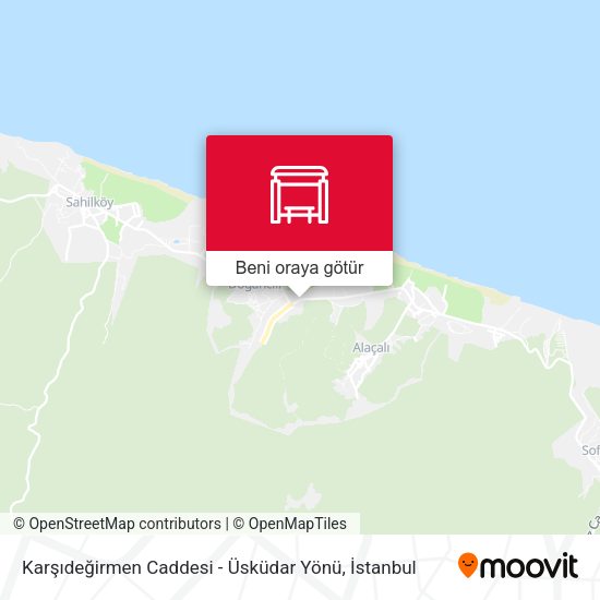 Karşıdeğirmen Caddesi - Üsküdar Yönü harita