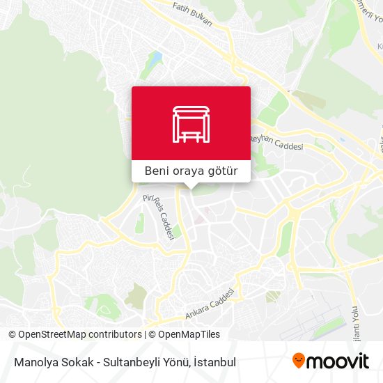 Manolya Sokak - Sultanbeyli Yönü harita