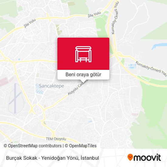 Burçak Sokak - Yenidoğan Yönü harita