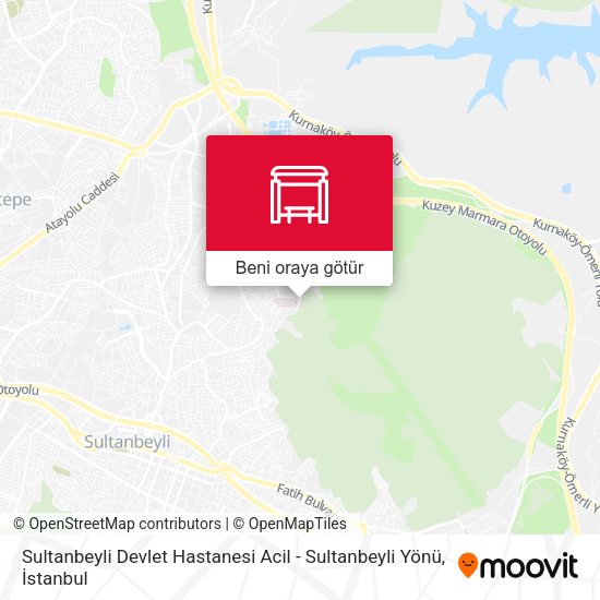Sultanbeyli Devlet Hastanesi Acil - Sultanbeyli Yönü harita