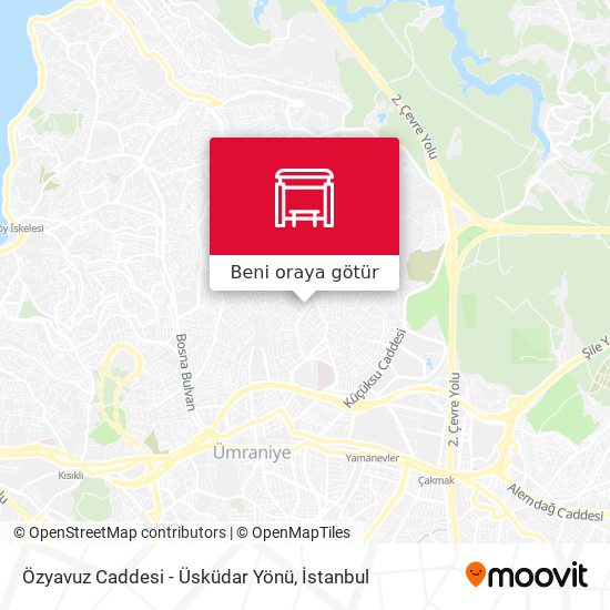 Özyavuz Caddesi - Üsküdar Yönü harita