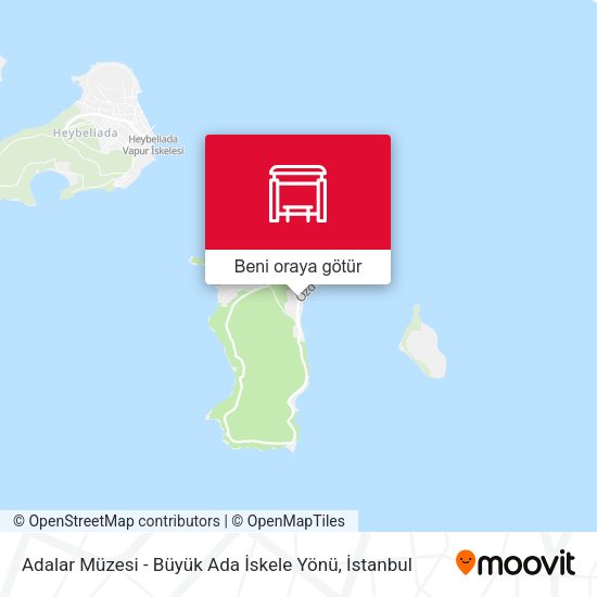 Adalar Müzesi - Büyük Ada İskele Yönü harita