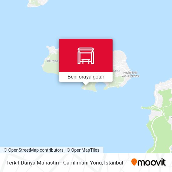 Terk-I Dünya Manastırı - Çamlimanı Yönü harita