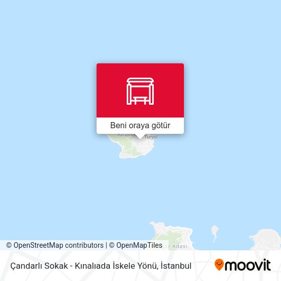 Çandarlı Sokak - Kınalıada İskele Yönü harita