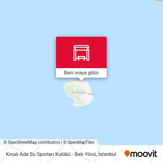 Kınalı Ada Su Sporları Kulübü - Batı Yönü harita