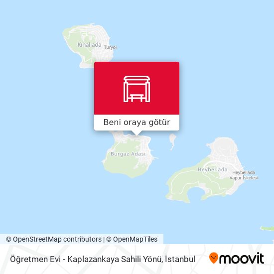 Öğretmen Evi - Kaplazankaya Sahili Yönü harita