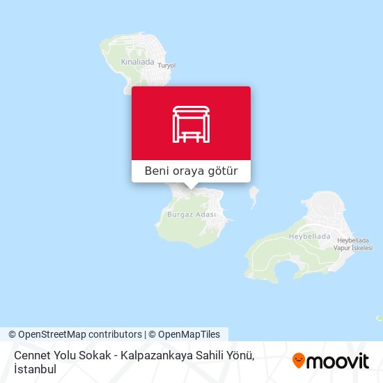 Cennet Yolu Sokak - Kalpazankaya Sahili Yönü harita