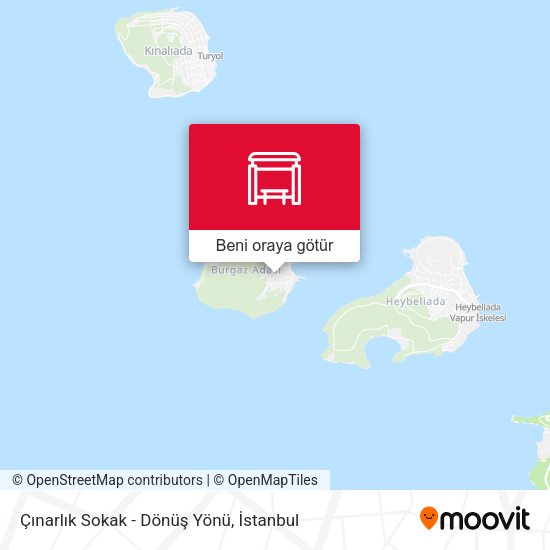Çınarlık Sokak - Dönüş Yönü harita