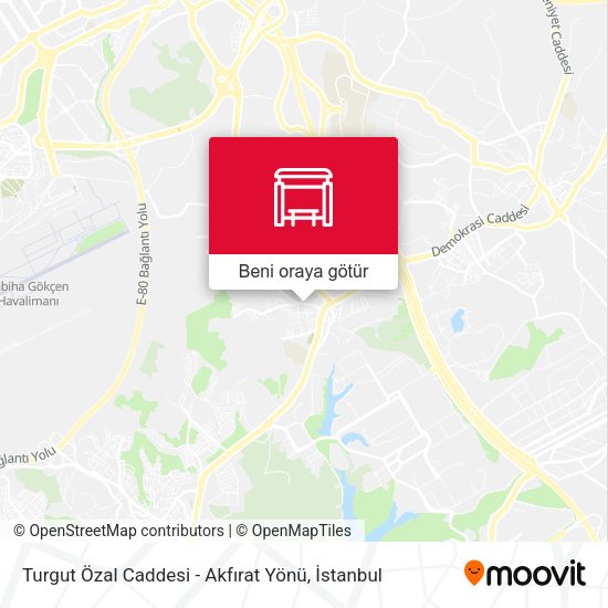 Turgut Özal Caddesi - Akfırat Yönü harita