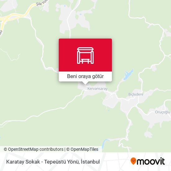 Karatay Sokak - Tepeüstü Yönü harita