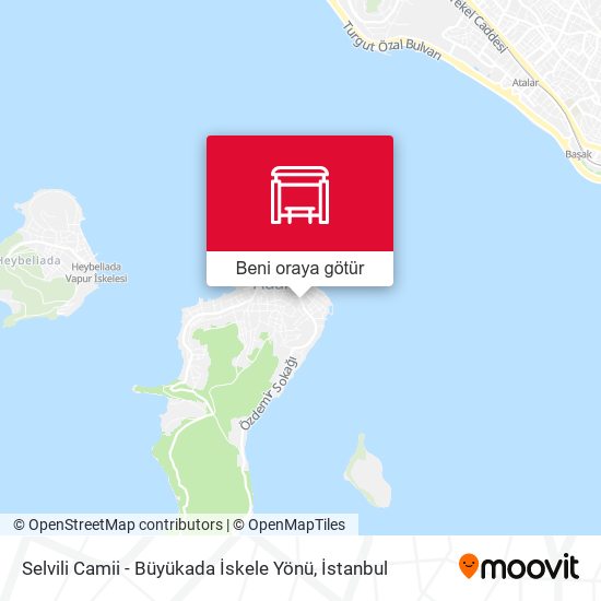 Selvili Camii - Büyükada İskele Yönü harita