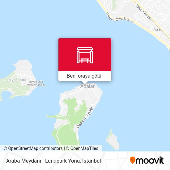 Araba Meydanı - Lunapark Yönü harita