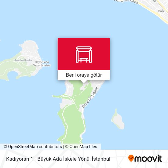 Kadıyoran 1 - Büyük Ada İskele Yönü harita