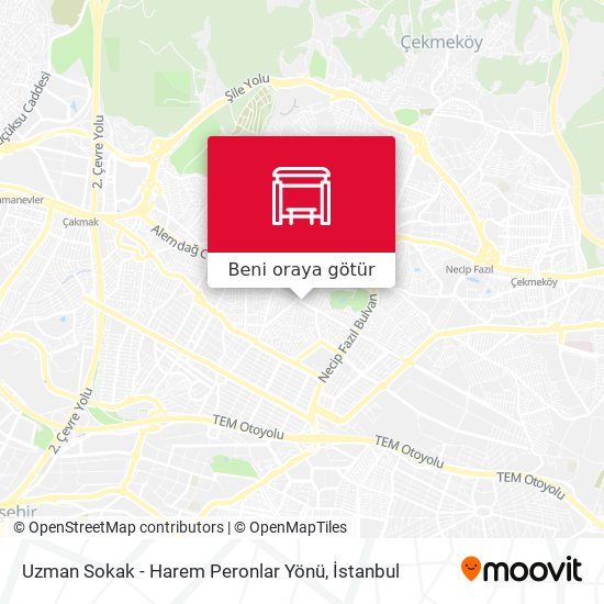 Uzman Sokak - Harem Peronlar Yönü harita