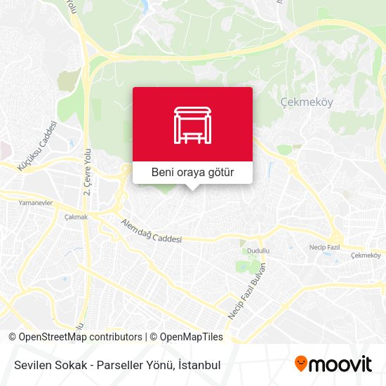 Sevilen Sokak - Parseller Yönü harita
