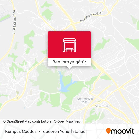 Kumpas Caddesi - Tepeören Yönü harita