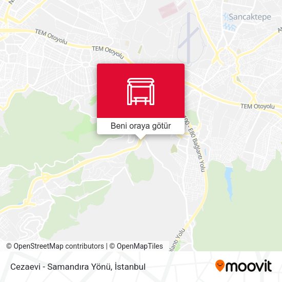 Cezaevi - Samandıra Yönü harita