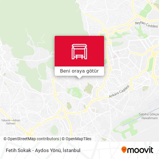 Fetih Sokak - Aydos Yönü harita