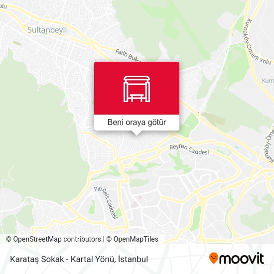 Karataş Sokak - Kartal Yönü harita