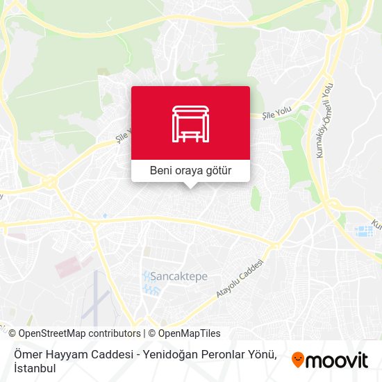 Ömer Hayyam Caddesi - Yenidoğan Peronlar Yönü harita
