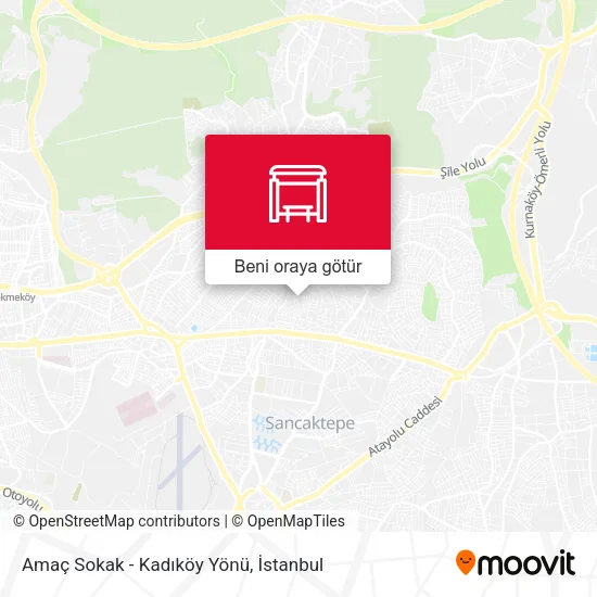 Amaç Sokak - Kadıköy Yönü harita