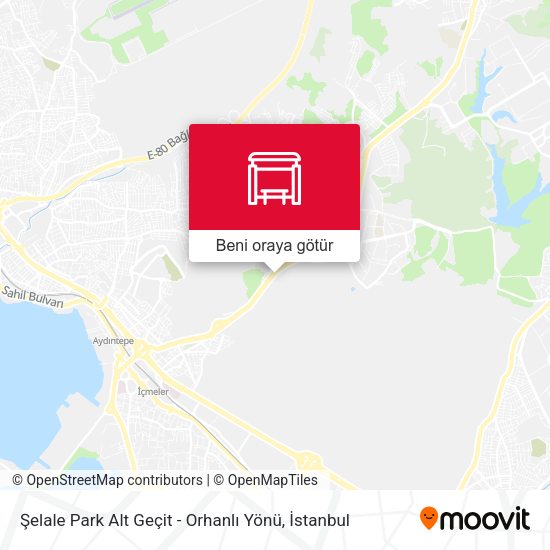 Şelale Park Alt Geçit - Orhanlı Yönü harita