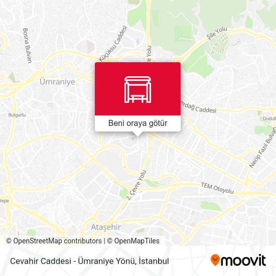 Cevahir Caddesi - Ümraniye Yönü harita
