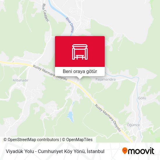 Viyadük Yolu - Cumhuriyet Köy Yönü harita