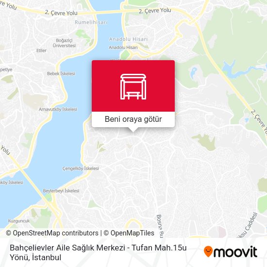 Bahçelievler Aile Sağlık Merkezi - Tufan Mah.15u Yönü harita