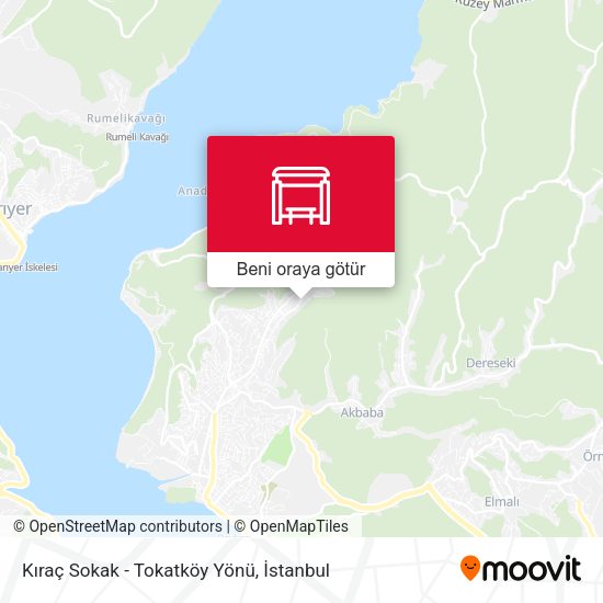 Kıraç Sokak - Tokatköy Yönü harita