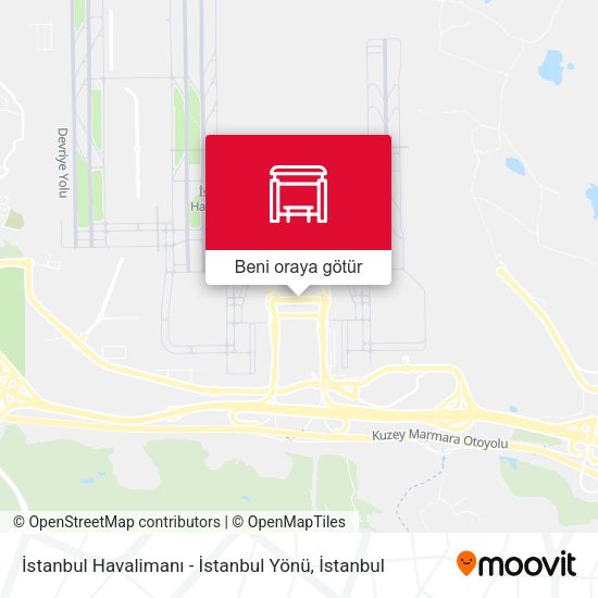 İstanbul Havalimanı - İstanbul Yönü harita