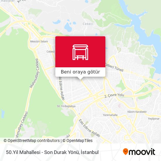 50.Yil Mahallesi - Son Durak Yönü harita