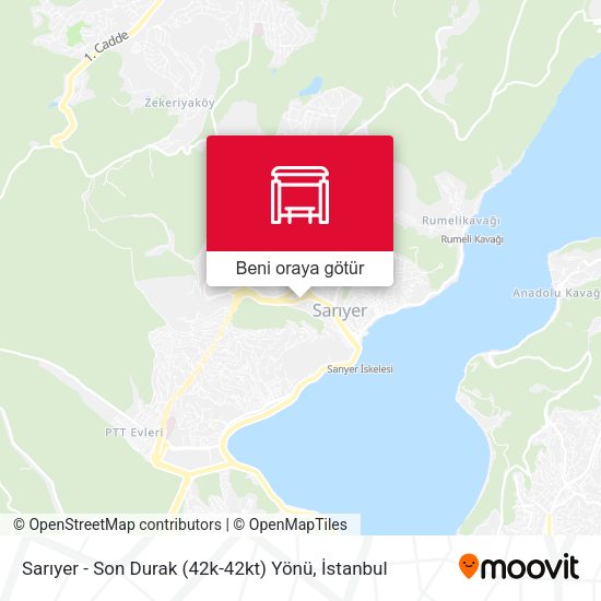 Sarıyer - Son Durak (42k-42kt) Yönü harita